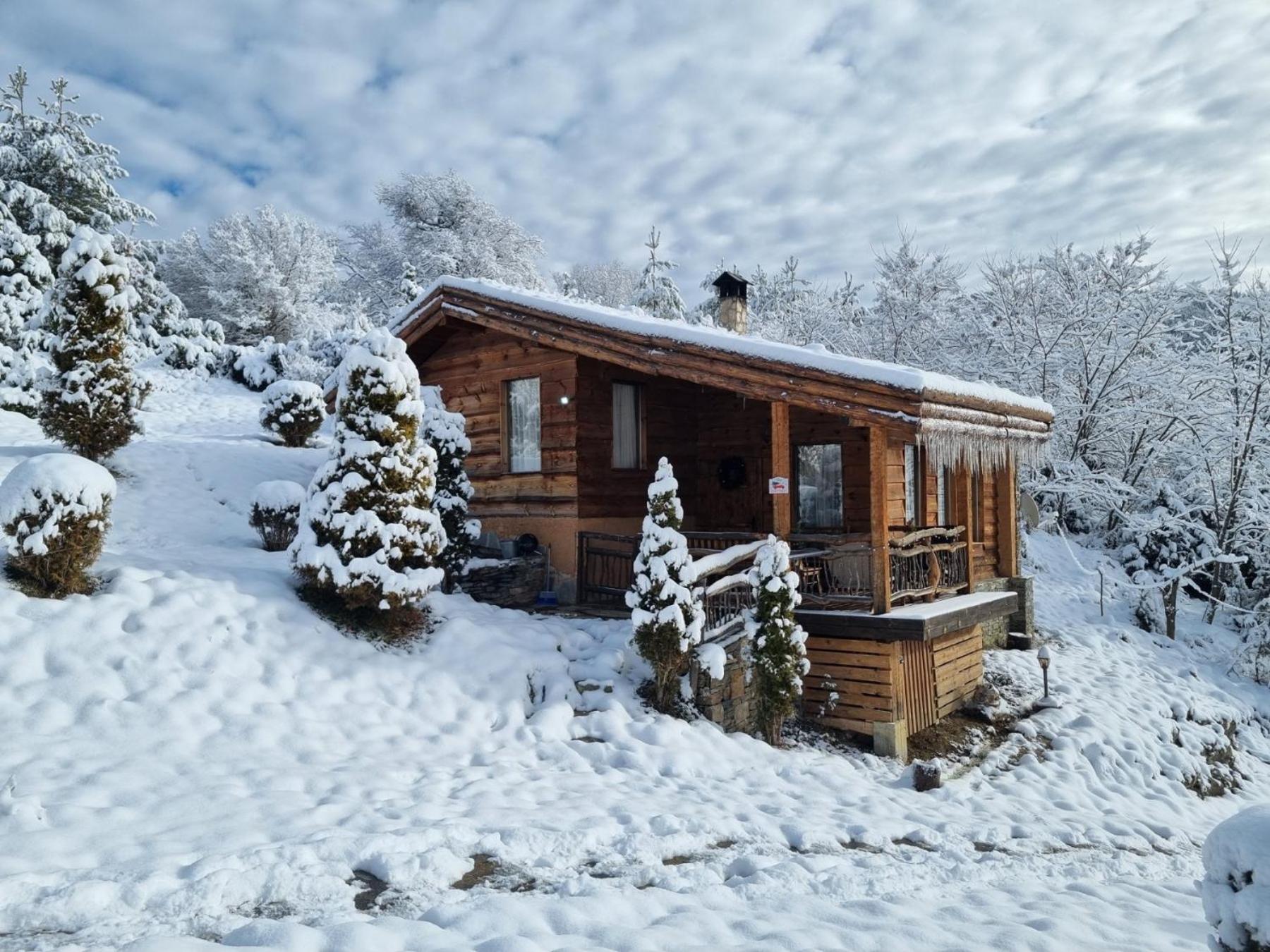 Панорама Хаус Лещен И Еко Къщи Дървена И Землянка Exteriör bild