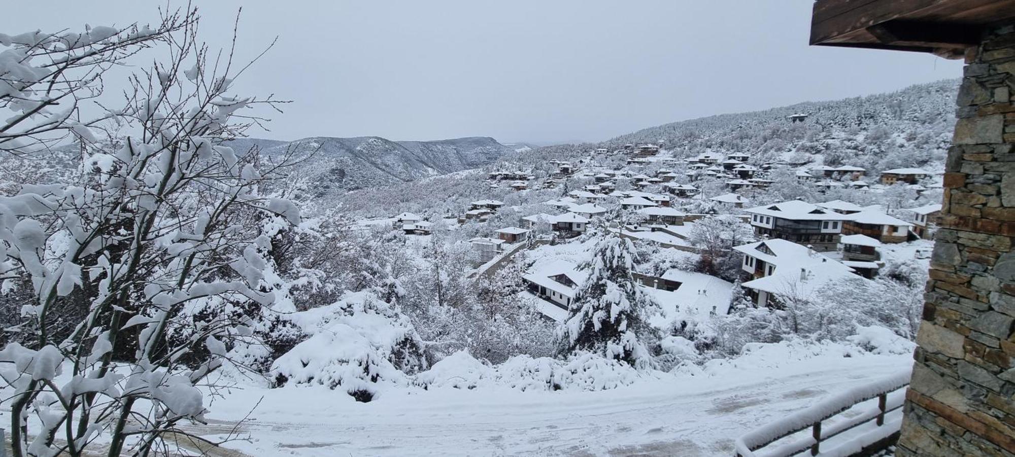 Панорама Хаус Лещен И Еко Къщи Дървена И Землянка Exteriör bild